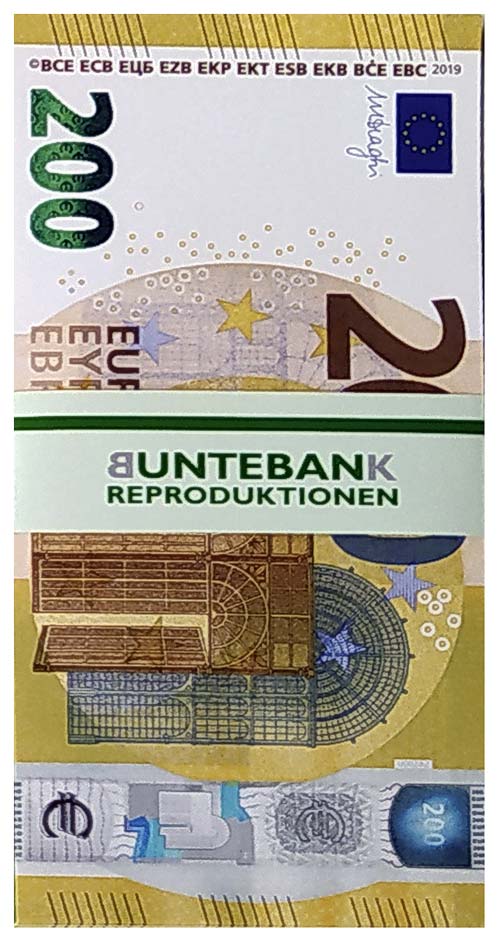 200er Eurostapel Euroscheine banderoliert