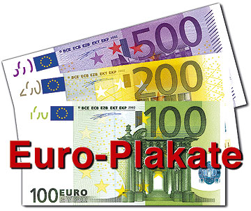 Euroschein Plakate