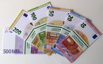 neue Euroscheine je 25x Scheine banderoliert